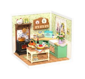 RoboTime 3D wooden puzzle miniature house Farmhouse kitchen